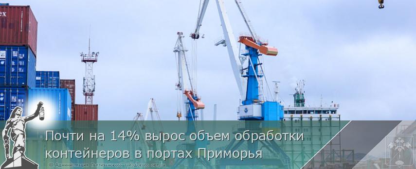 Почти на 14% вырос объем обработки контейнеров в портах Приморья